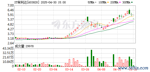 配资指数 ST柯利达：2024年度净利润约858万元